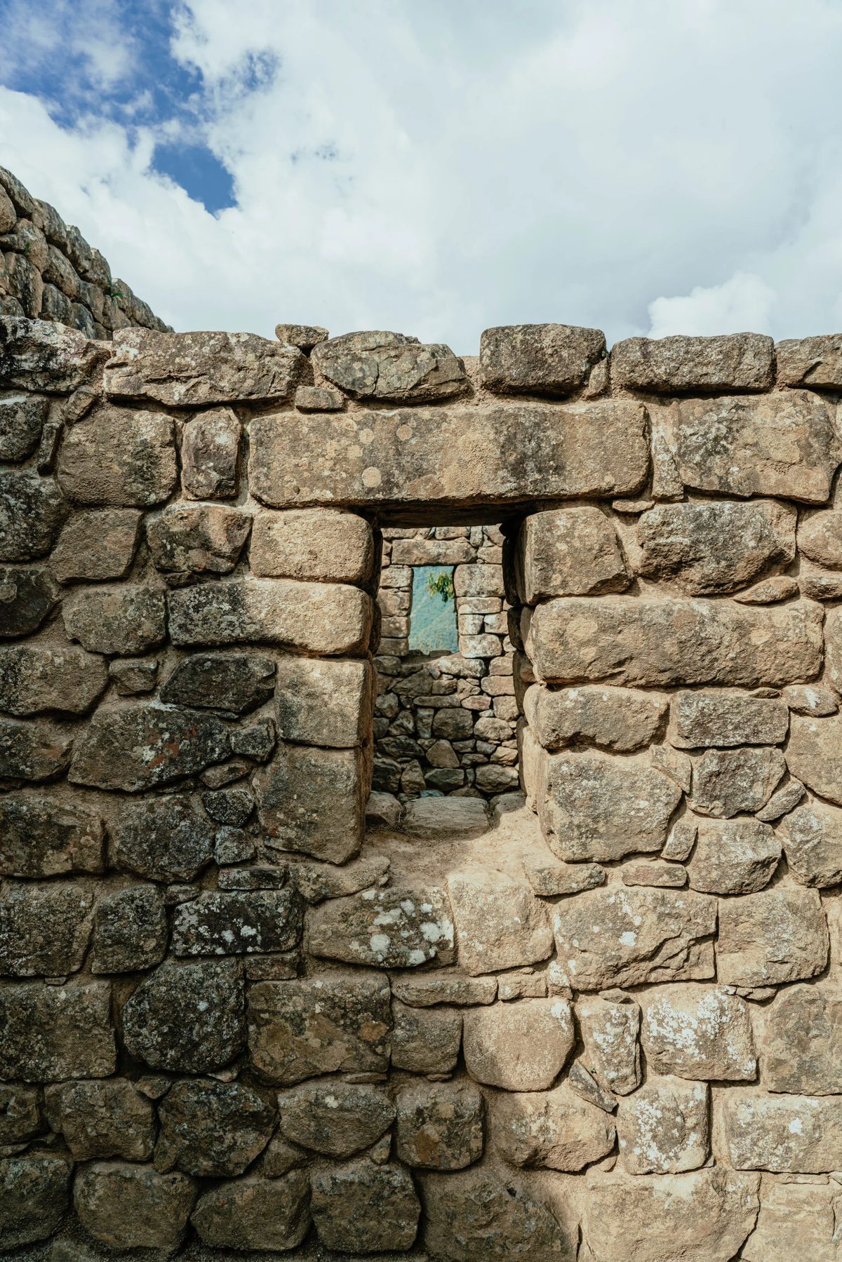 Detalle de los muros incas de Machu Picchu