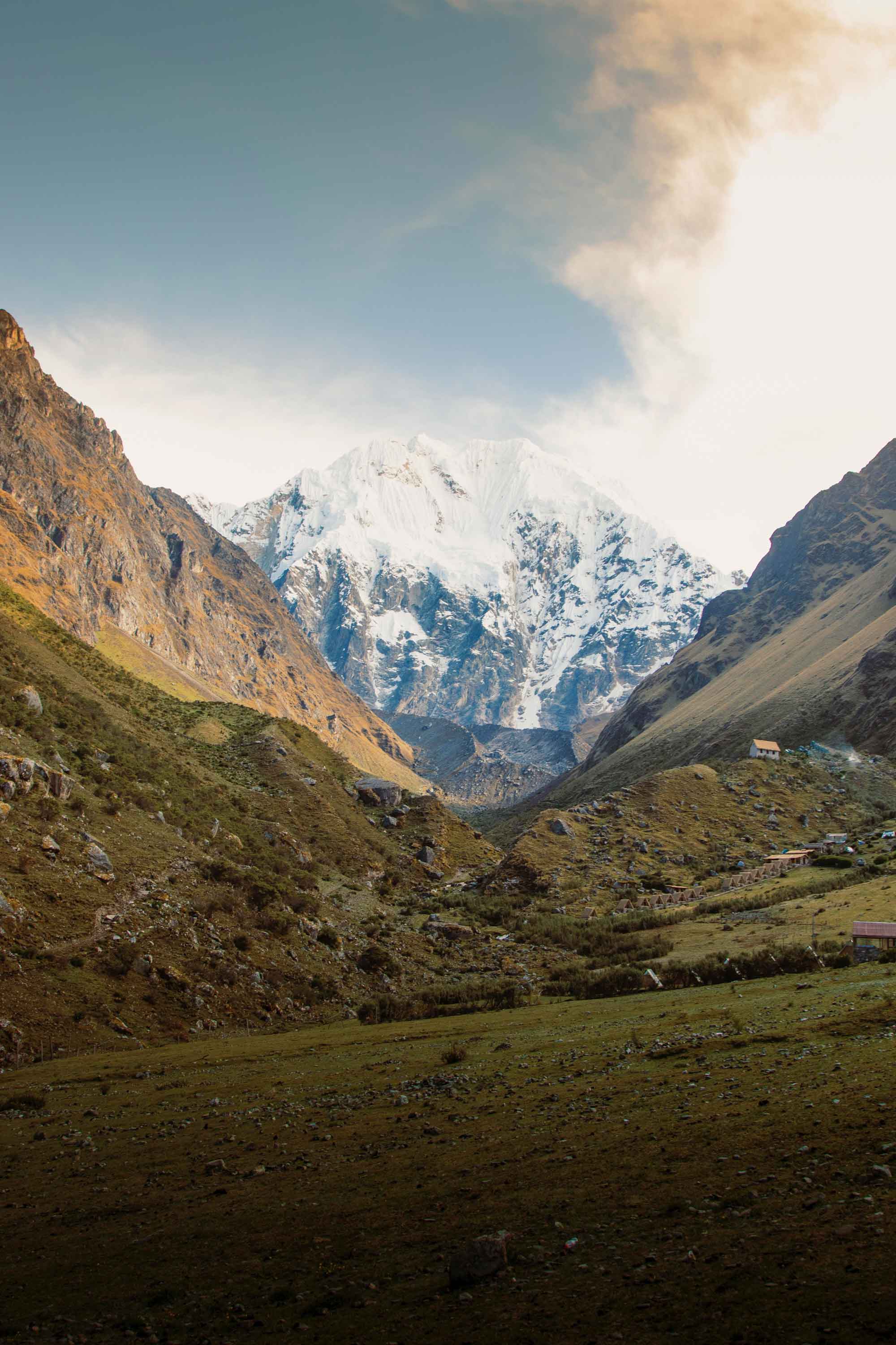 Nevado Salkantay desde el valle